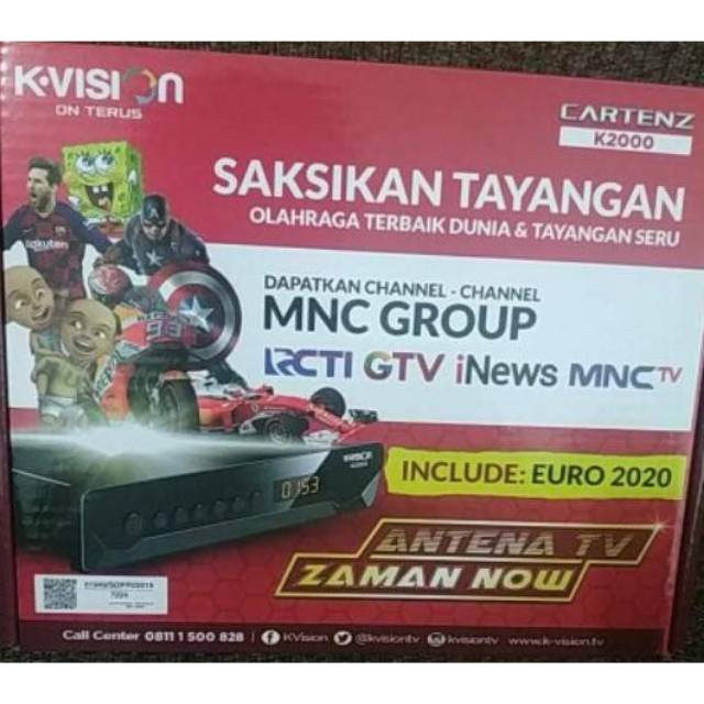 Jual RECEIVER KVISION K2000 CARTENZ MNC ON Shopee Indonesia