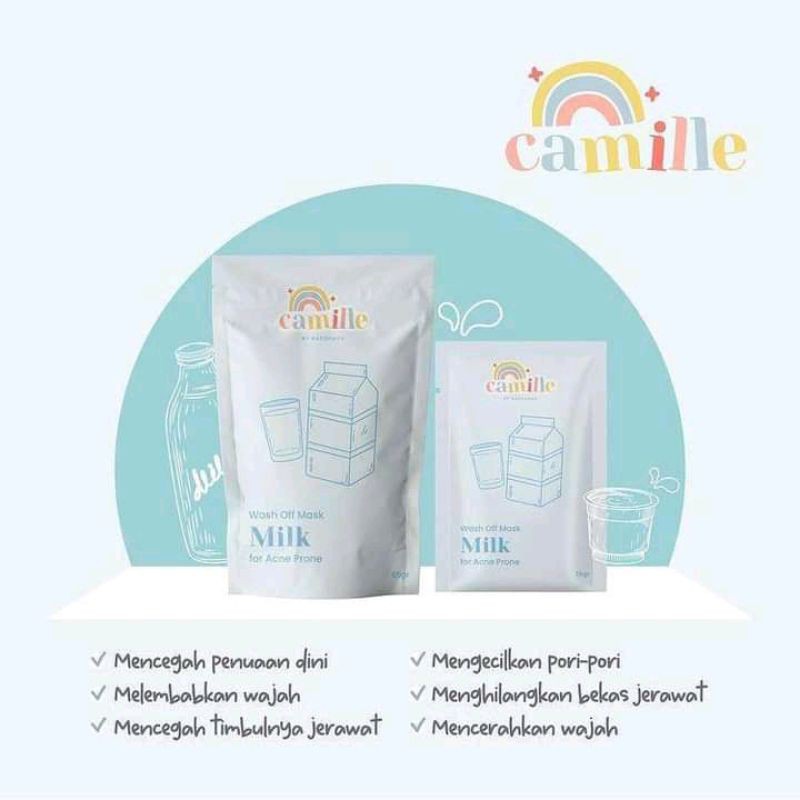 [BPOM] ORIGINAL CAMILLE BEAUTYMASK | MASKER DAISY ORGANIC MASKER WAJAH ORGANIK READYSTOK-CAMILLE Milk