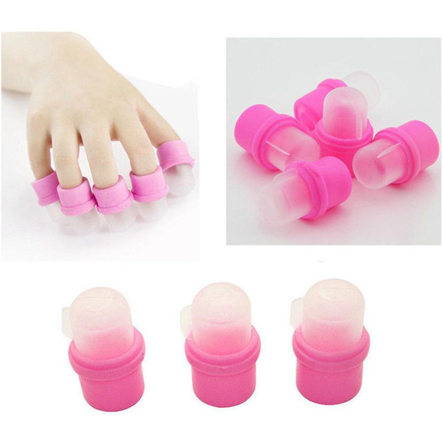 Gel Nail Polish Remover Soak Professional Hand Wearable UV Nail Soakers Cap Set Tools Manicure 945#