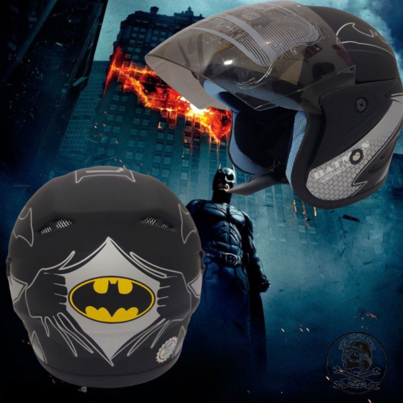 Helm Anak JM  Batman 3 SD 9 Tahun