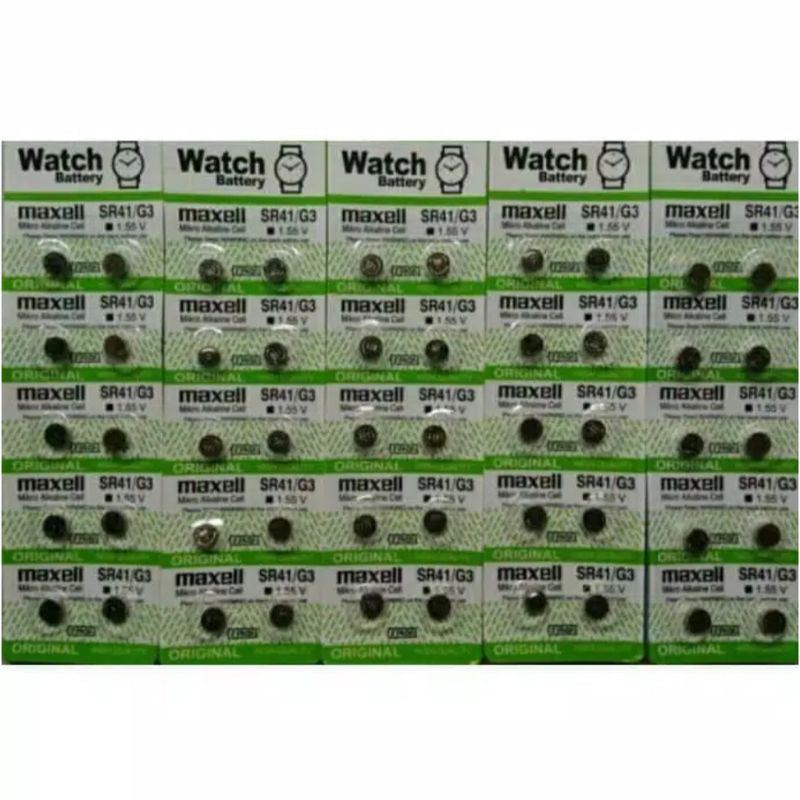 (Terima Cod)Batrai Jam Tangan Laser/Anak&quot; Sr41/G3/LR41/AG13 1Papan Isi 10pcs