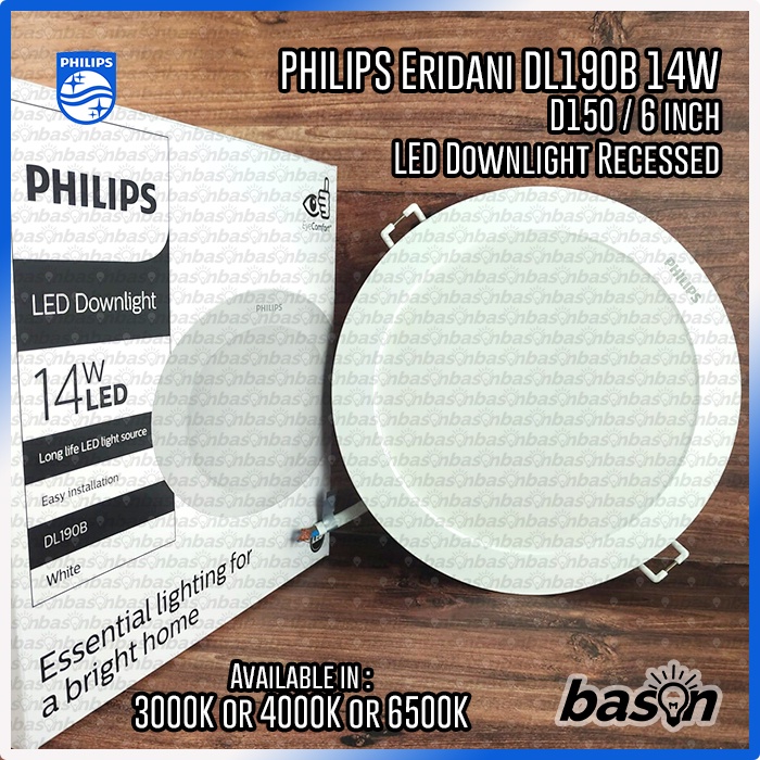 PHILIPS Eridani G2 DL190B 14W LED11 D150 6&quot; - LED Downlight