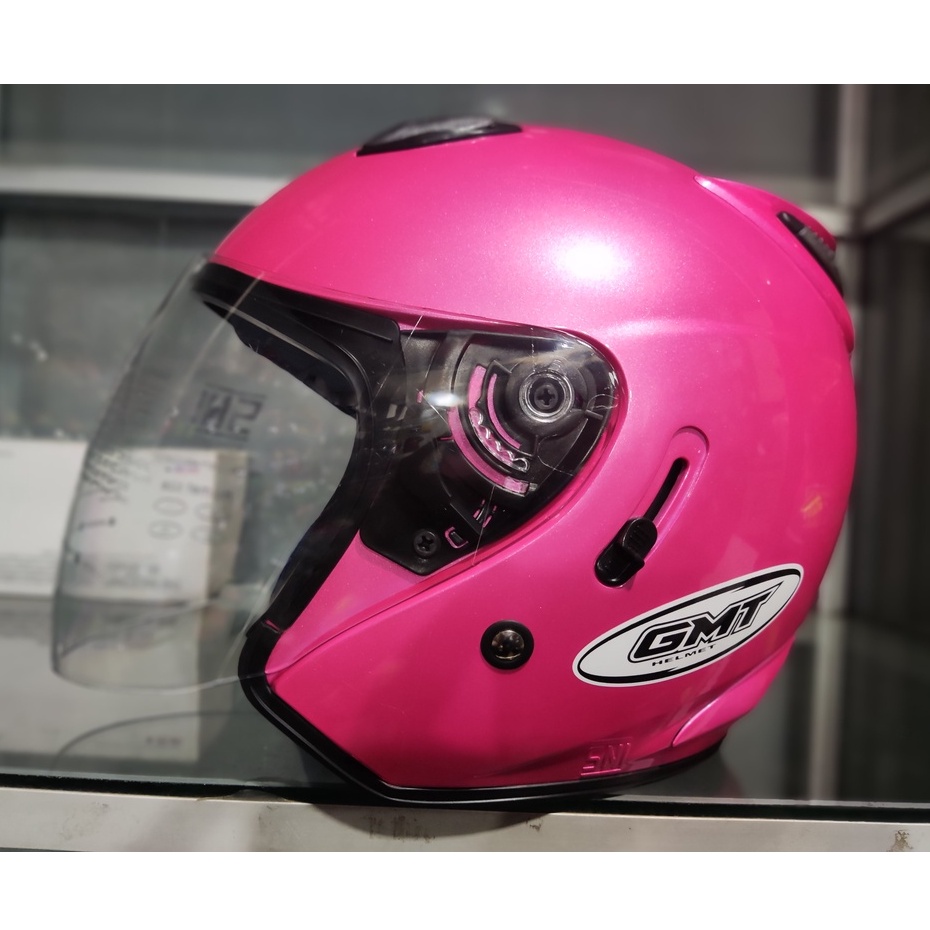 Jual Helm Gmt Centro Pink Doble Visior Shopee Indonesia