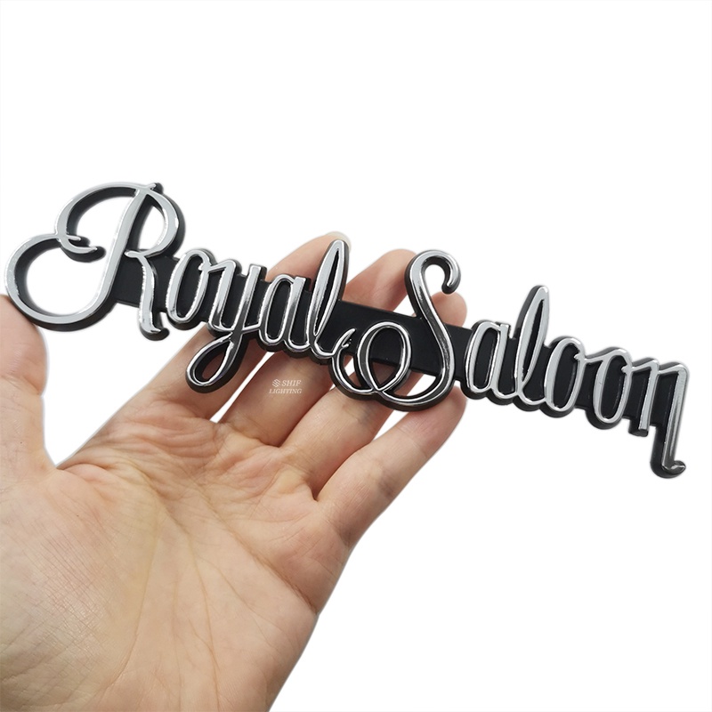 1pc Stiker Emblem Logo ROYAL SALOON Bahan ABS Untuk Bagasi Mobil TOYOTA ROYAL SALOON