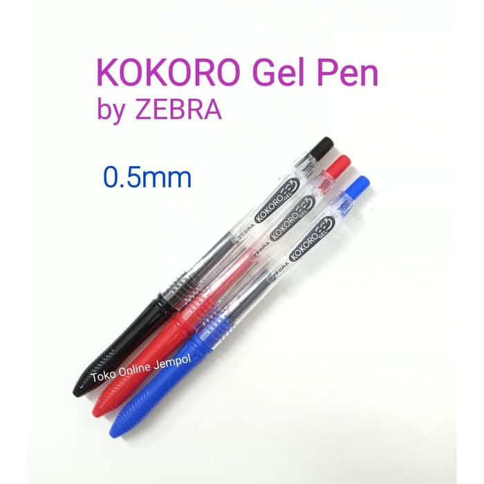 

JUAL ATK0807KR ZEBRA KOKORO GEL PEN PULPEN 0.5 BALPOINT PENA BALLPOINT