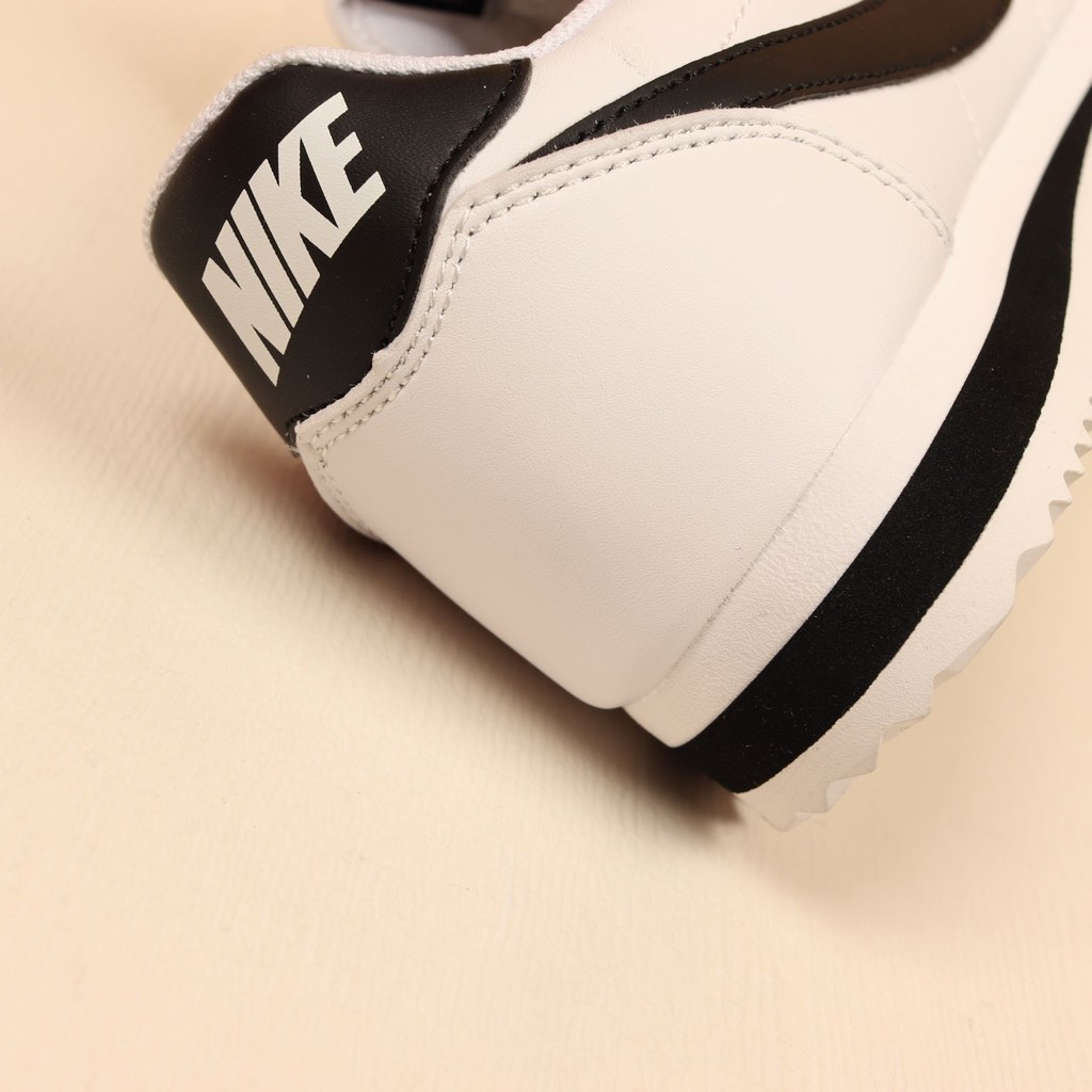 Nike Cortez Leather White Black Swoosh