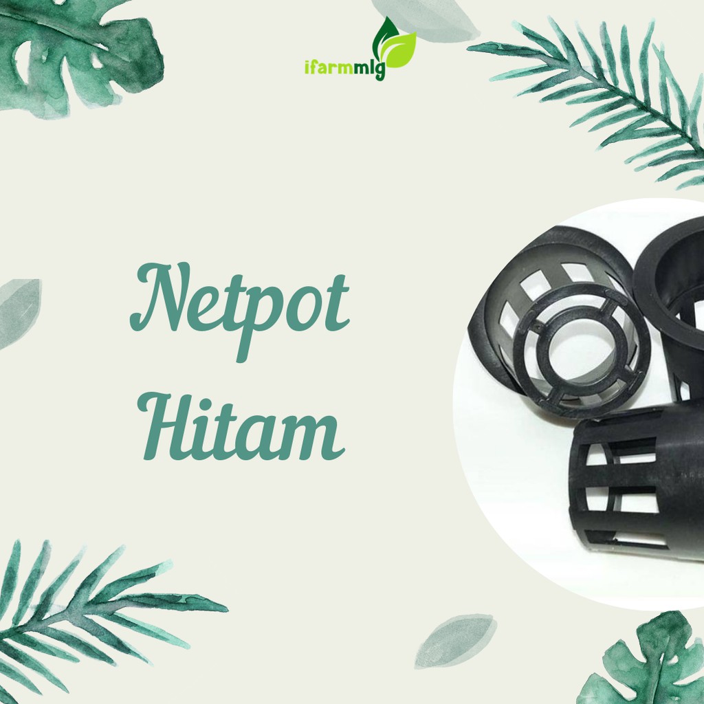 Netpot 7cm - Netpot Hitam - Netpot Hidroponik