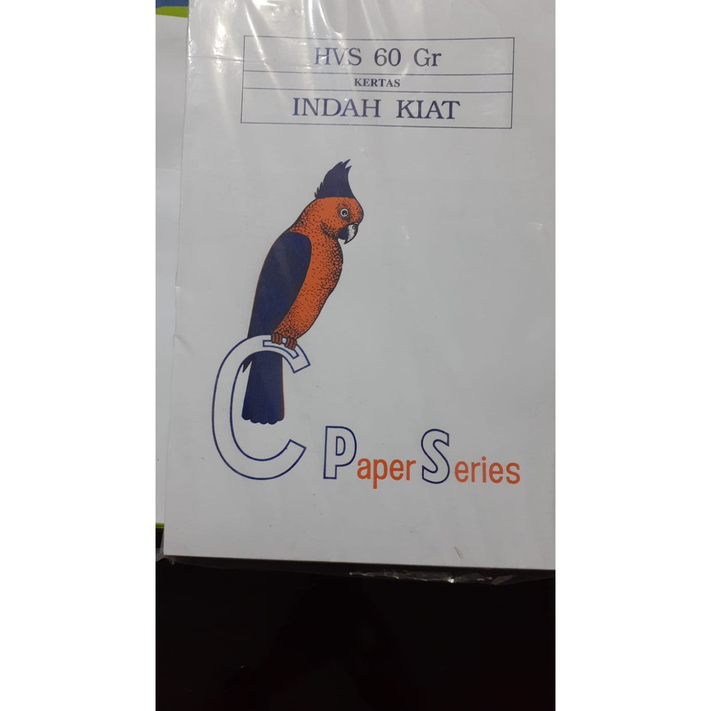 

Kertas HVS putih Indah Kiat Folio 60 gram (1 pak)