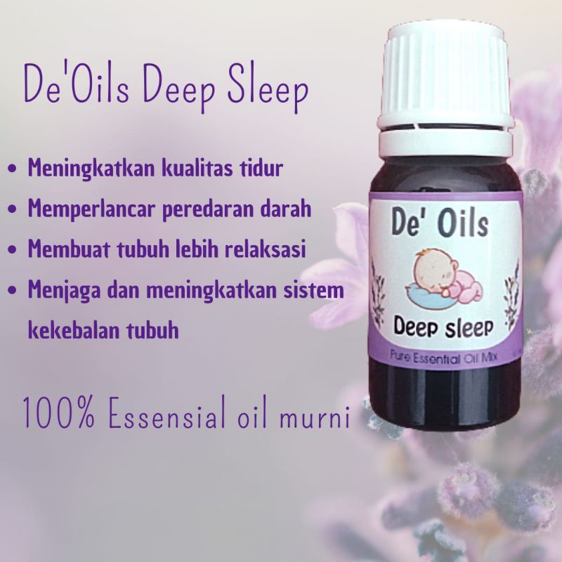 De'Oils Pure Essential Oil Deep Sleep Aromateraphy minyak Atsiri essential Oil baby