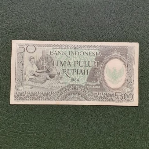 Uang kuno 50 rupiah seri pekerja tangan III tahun 1964