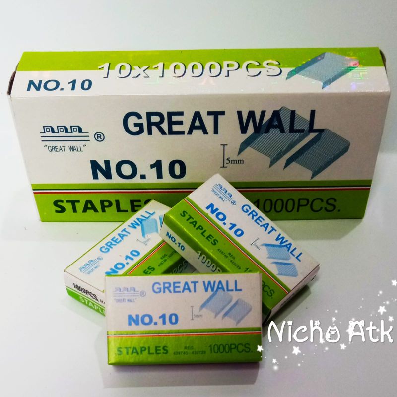 

Great Wall isi staples no.10 isi staples kecil 10.1m