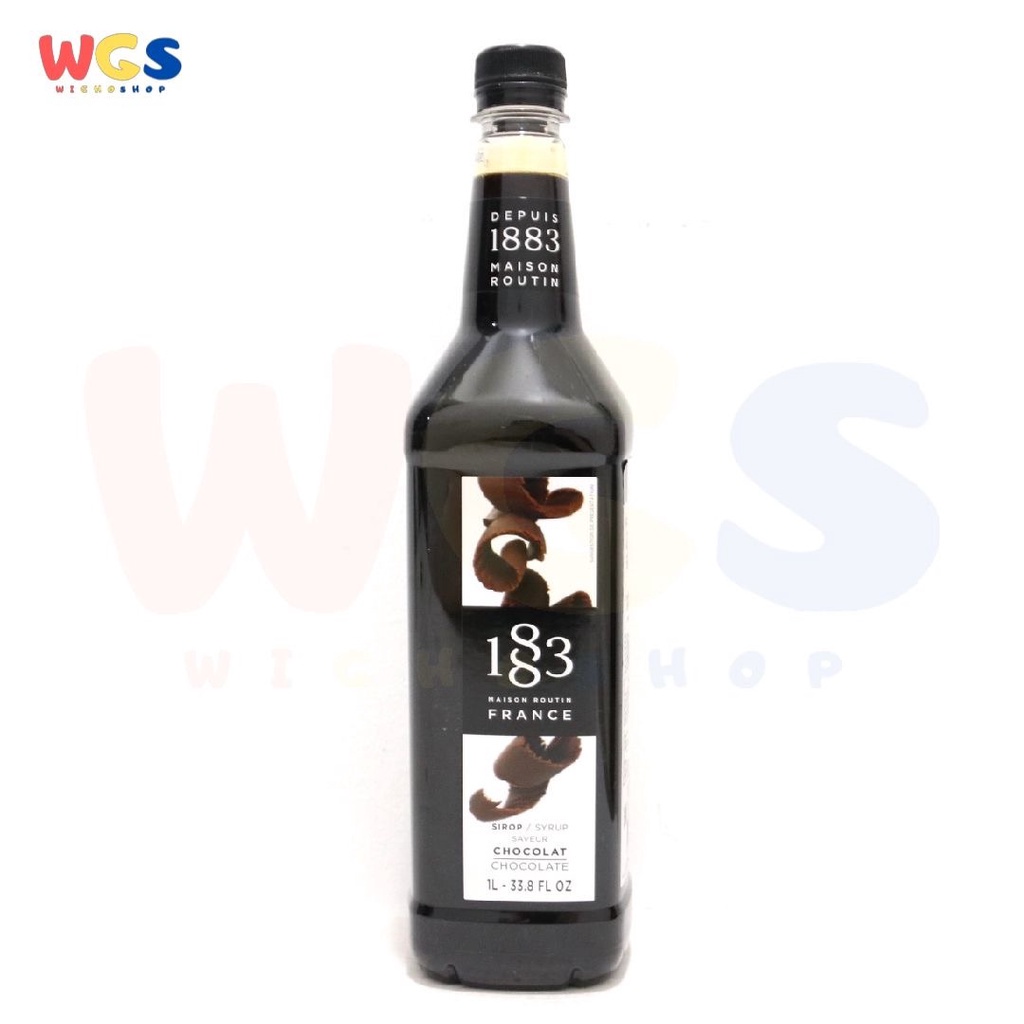 Syrup 1883 Maison Routin France Chocolate Flavored 33.8 fl oz 1ltr