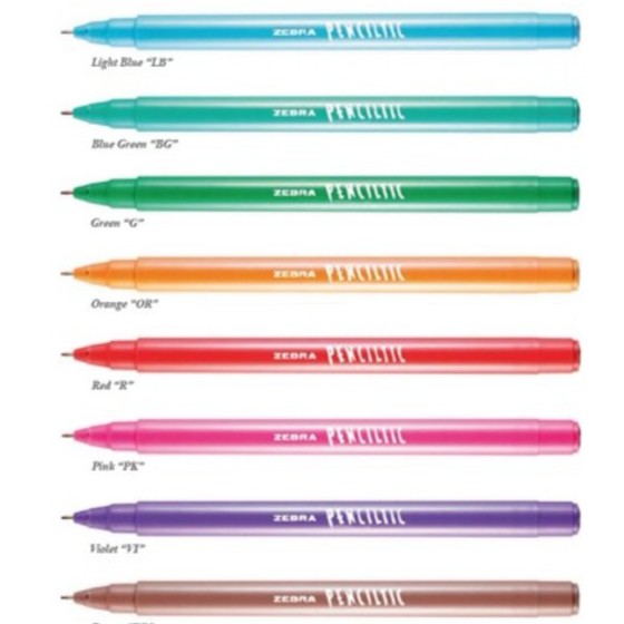 

Zebra Ballpoint Warna Penciltic Fineliner 0.4mm