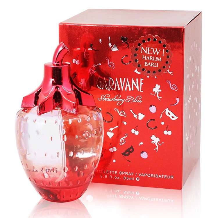 Parfum Wanita Garavane Strawberry Bliss Red 85 ML