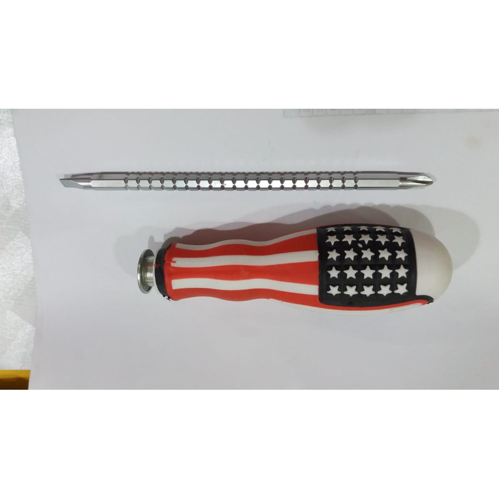 OBENG BOLAK BALIK AMERIKA MURAH / 2 WAY SCREW DRIVER AMERICAN