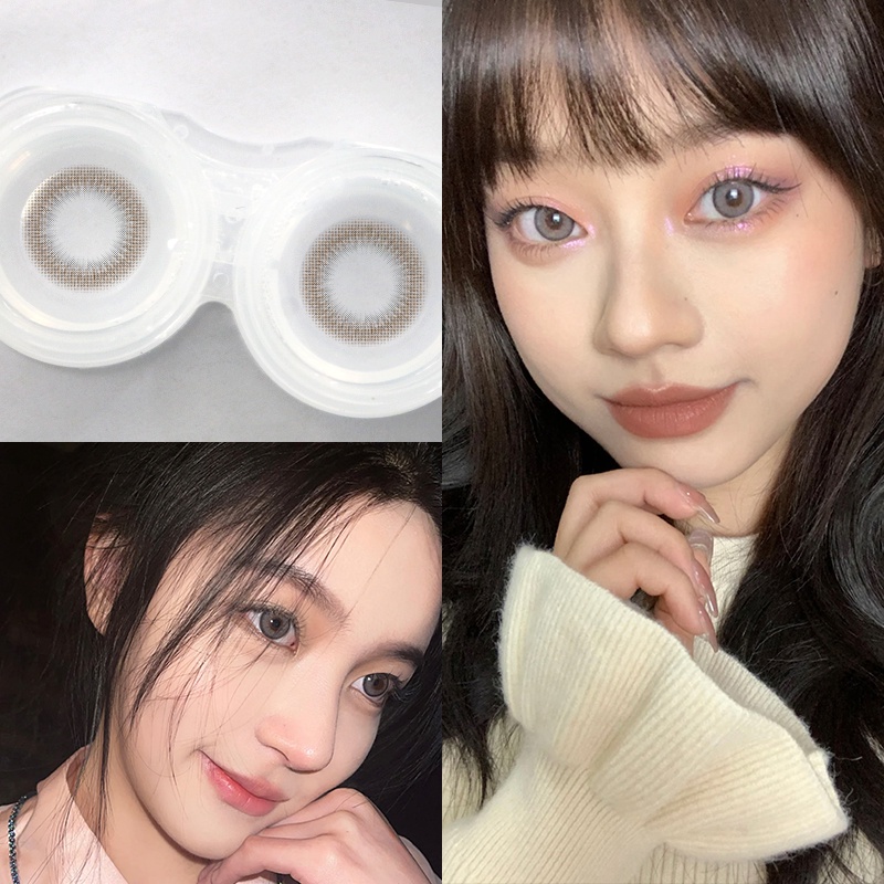 （COD）1 pasang lensa kontak warna diameter 14.2 MM softlens soflens soflen mata soplen murah