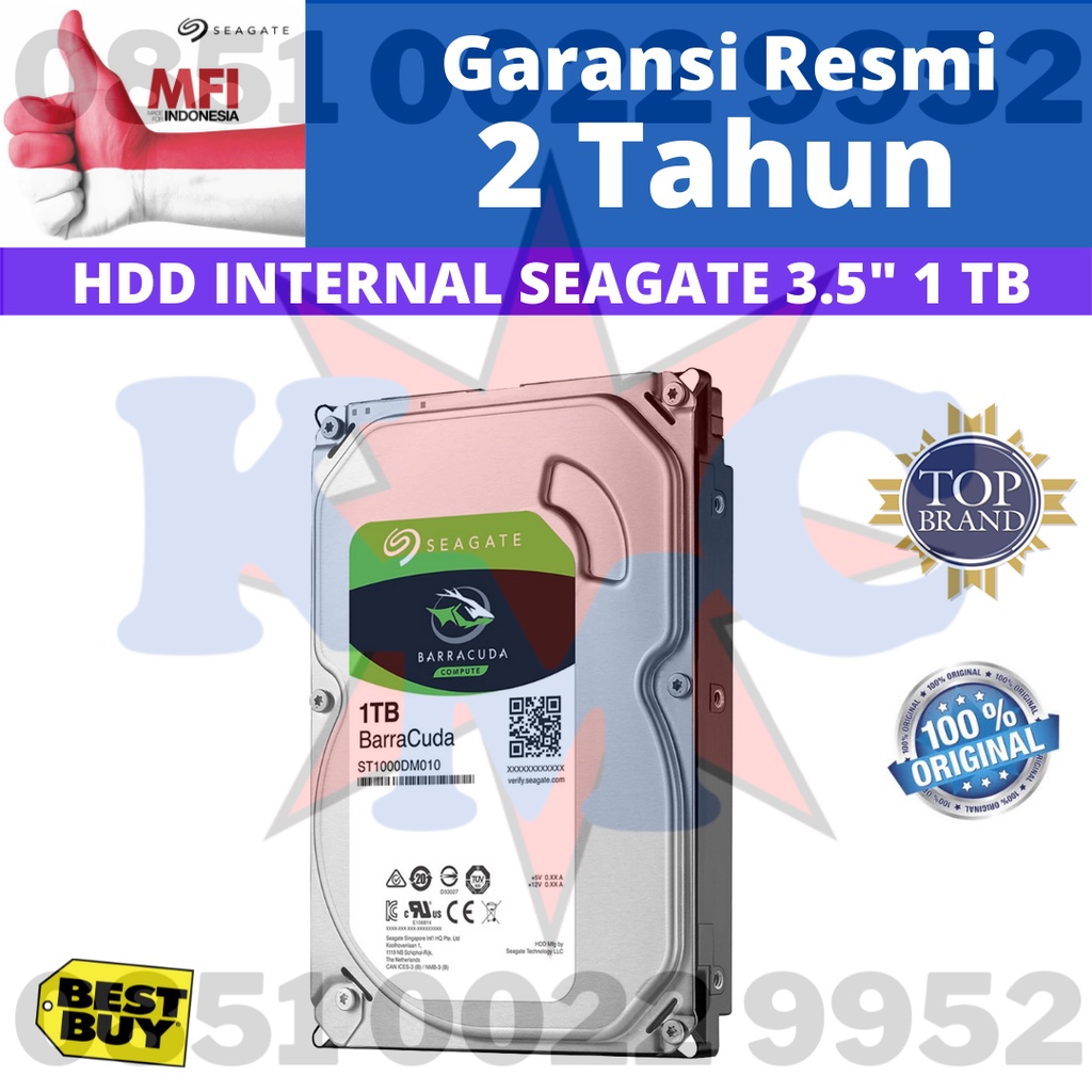 Seagate Barracuda 1TB - HDD PC 3.5 Inch