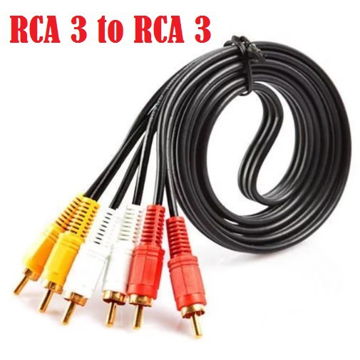 KABEL RCA 3 TO RCA 3 - KABEL VIDEO AV - KABEL MERAH PUTIH KUNING 1.5M