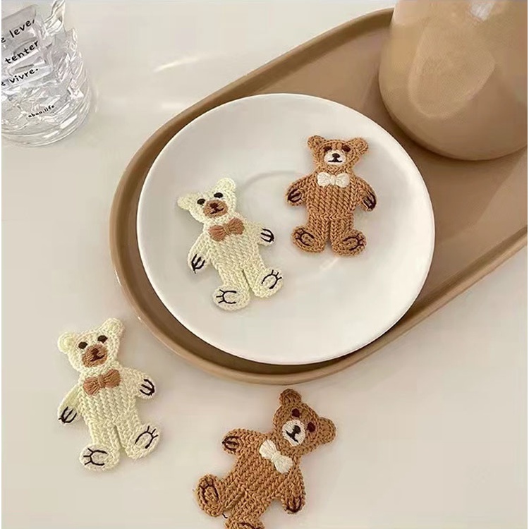 Hairpin Rambut Rajut Cute Beruang Korean Aksesoris Rambut Fashion