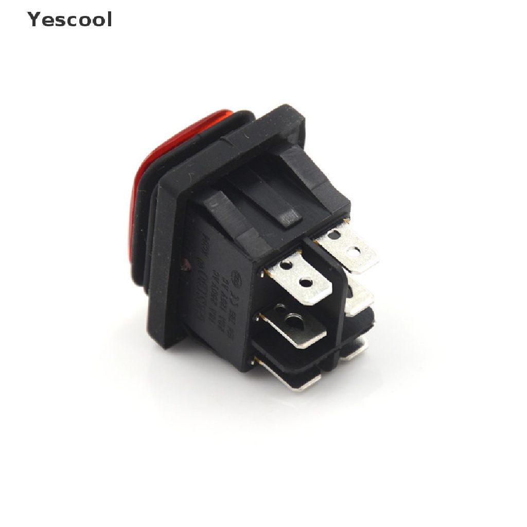 Yes Saklar Rocker Switch 3 Posisi 6Pin DC 12V Anti Air Dengan Lampu LED Untuk Mobilperahu