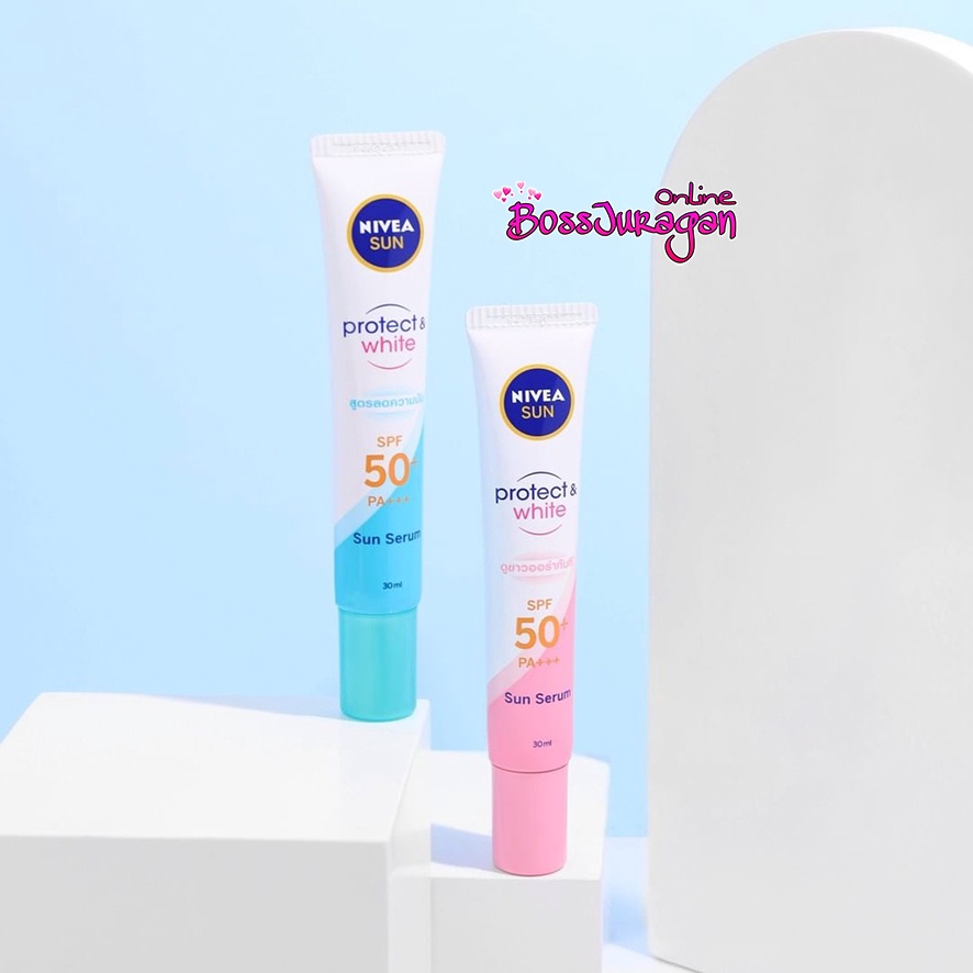 (BOSS) NIVEA Sun Protect &amp; White SPF 50+ | Sun Face Serum Instant Aura | Oil Control - 30ml