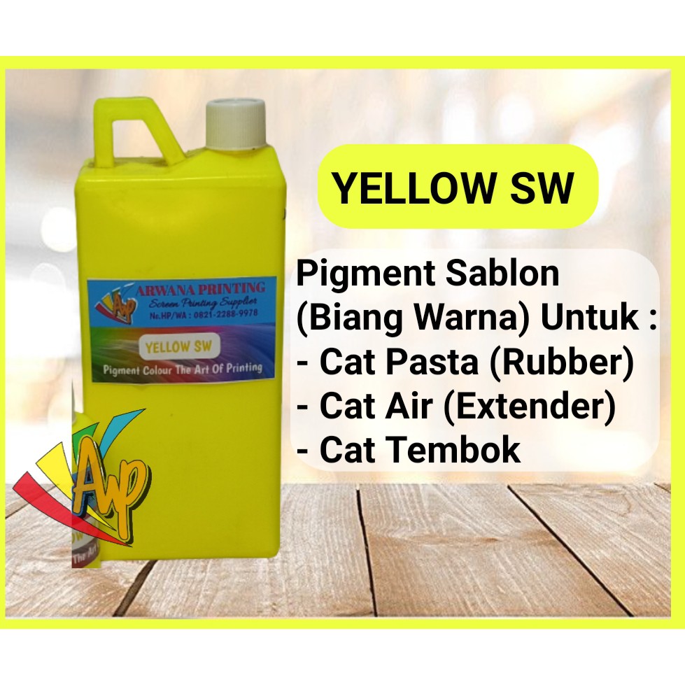 

Biang Warna Sablon Kuning Pigment Fluorescent Yellow SW 1kg