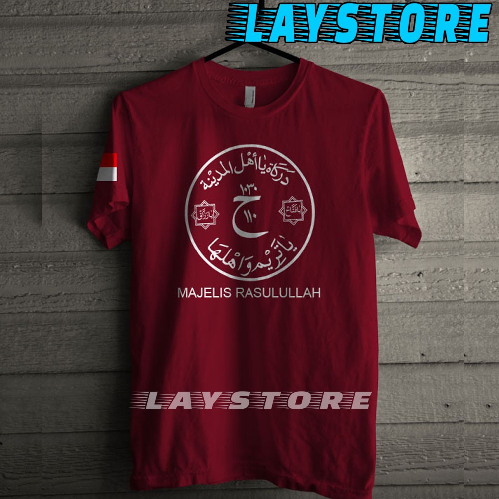 Kaos Majelis Rasulullah Darkah Warna Maroon