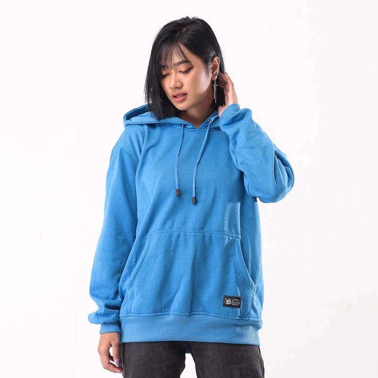 Mcvois Sweater Hoodie Polos Turkis Pria Wanita Premium