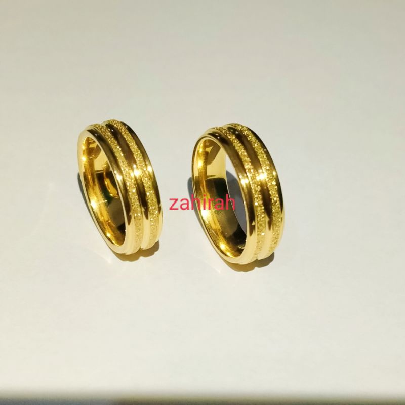 CINCIN COIN COUPLE PRIA WANITA MOTIF PASIR PALING LARIS