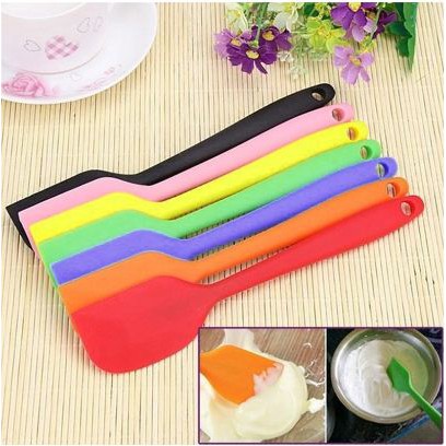 KINDSTORE❤ | SPATULA SILICONE - ANTI PANAS DAN ANTI LENGKET - SPATULA ALAT MASAK SILICONE LENTUR