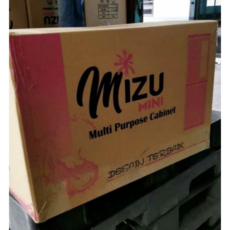 Lemari PLastik AQUOSE MIZU Mini + Kaca Susun 4 Full Kunci-2
