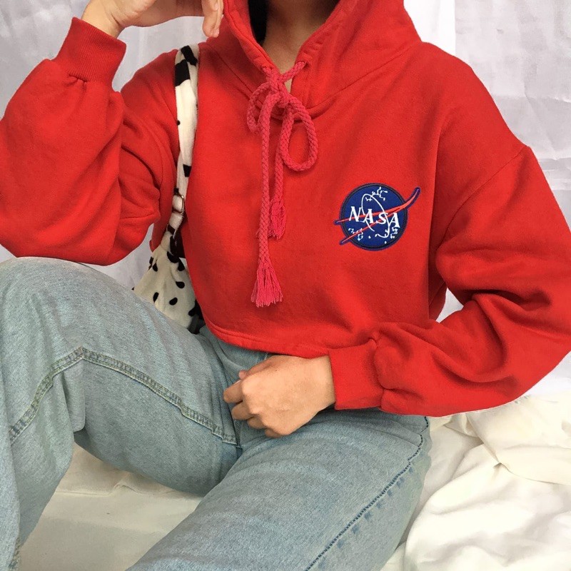 Hoodie Crop Nasa