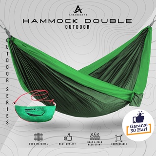 Antarestar Hammock Double Ayunan Gantung Kombinasi 2 Warna Tempat Tidur Ayunan Kasur Gantung Camping Outdoor An