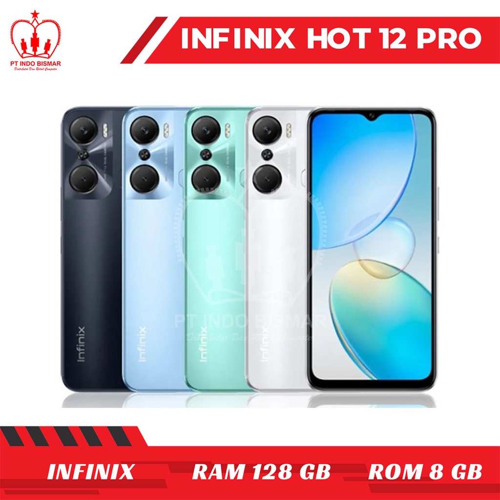 Infinix  Hot 12 Pro Ram 8Gb Rom 128Gb Bergaransi