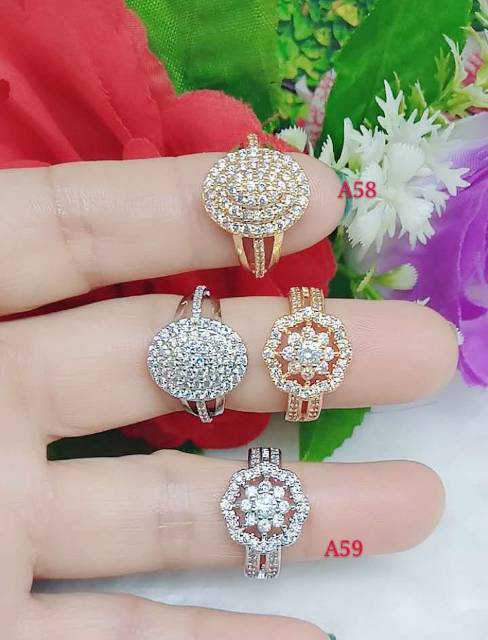 Cincin xuping Permata A58 &amp; 59