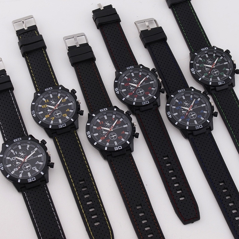 Jam Tangan Keren Cowok Jam Pria Sporty Casual Bergaya SImple dan Keren
