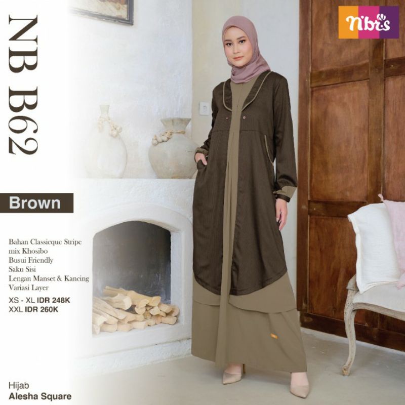 NB B62 Gamis Dewasa Nibras