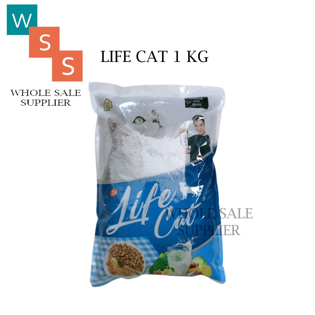 MAKANAN KUCING LIFE CAT FOOD 1KG