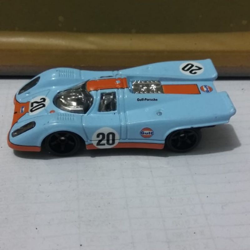 Hotwheels Porsche Gulf ban karet Tampo 20 loose mulus