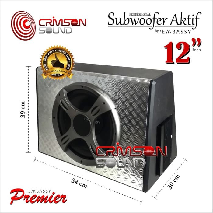 SUBWOOFER AKTIF 12 inch Embassy Trojan EMS-1211