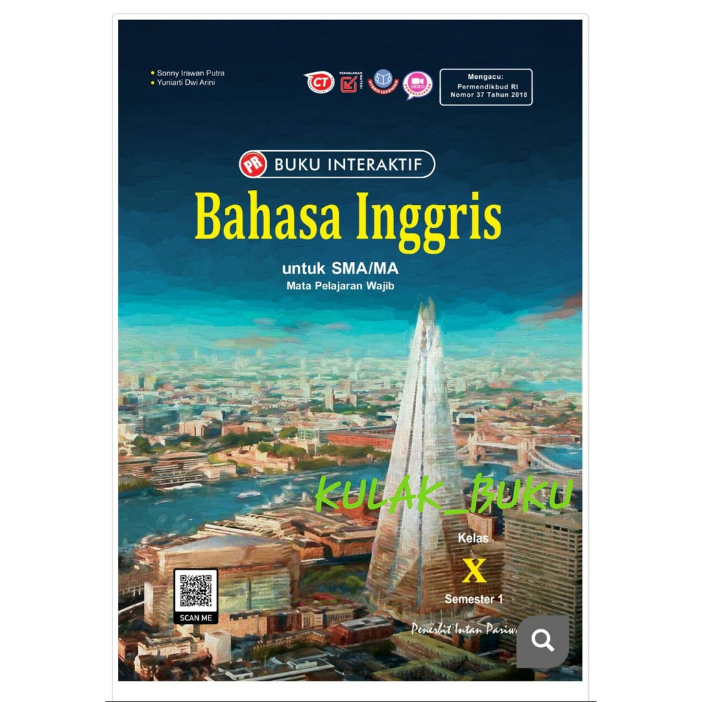 Buku PR / LKS interaktif bahasa inggris kelas X, 10 semester 1 (K13 revisi) cetakan 2021