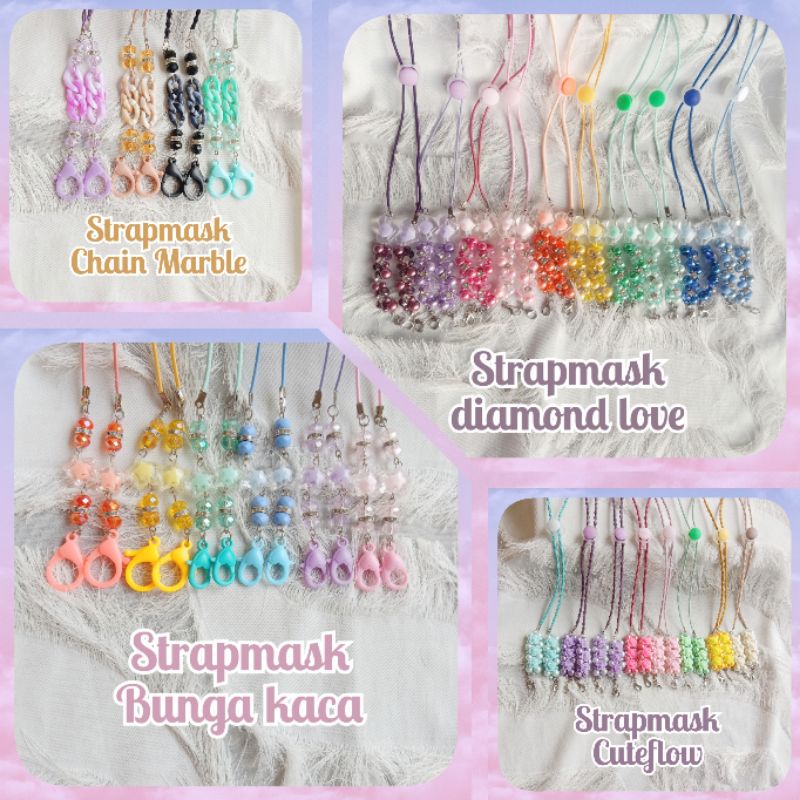 Strap masker 2 fungsi, kalung masker 2in1, murah, cantik