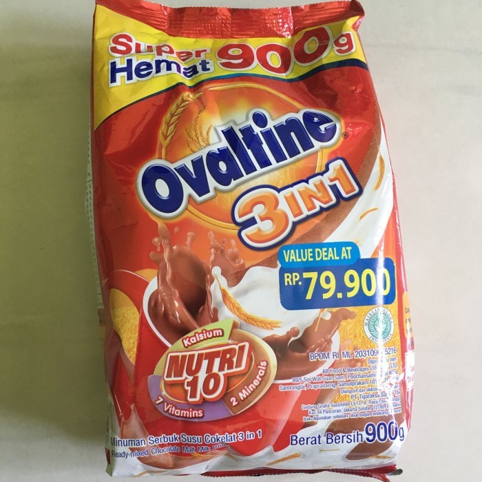 

OVALTINE CHOCOLATE MALT DRINK 900 GR