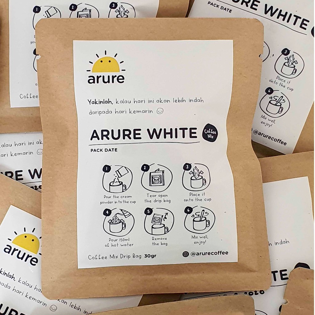 

Arure White - Coffee Mix Drip Bag Package