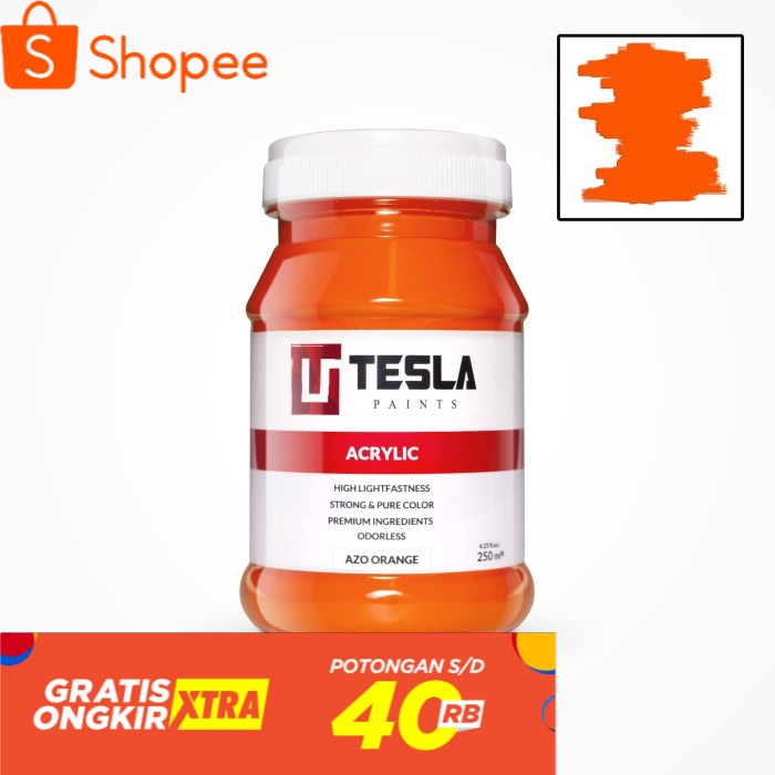 

Tesla Acrylic 250 ml Azo Orange