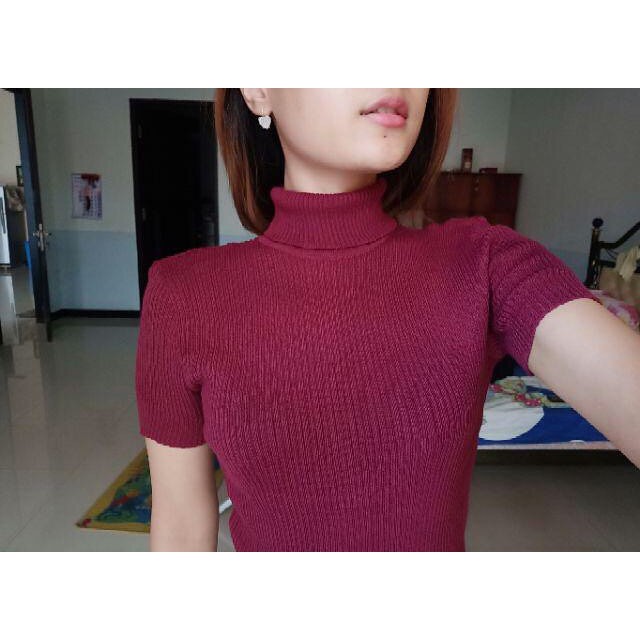 Midi turtleneck sweater / atasan rajut / sweater rajut /