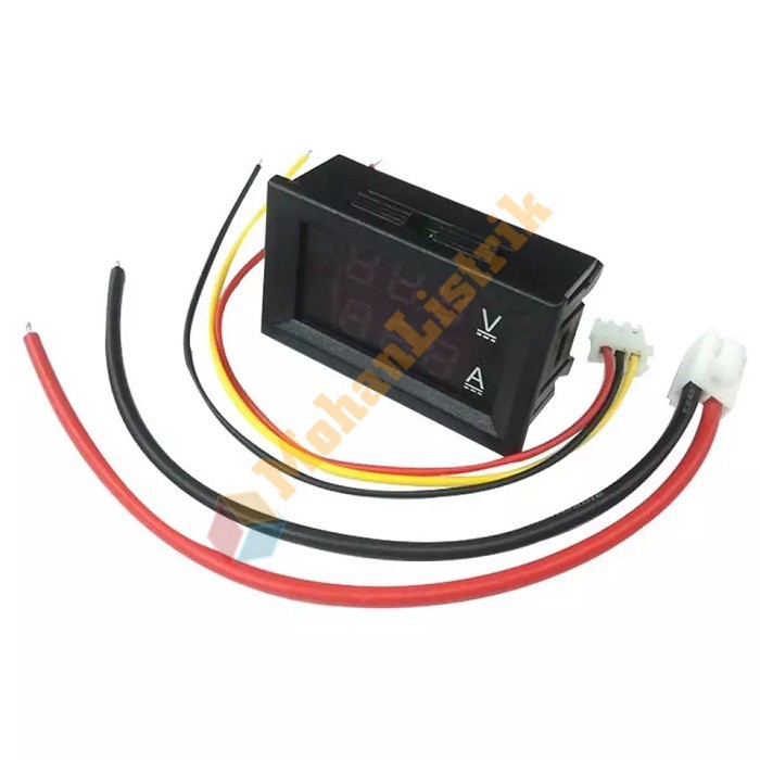 Voltmeter Amperemeter Digital 10A 100V DC Frame Cover