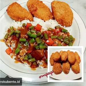 Shrimp Roll Roku Bento Homemade Nugget Udang Cincang Frozen Siap Goreng Favorit Resto dan Cafe - Menu Lauk Bekal Praktis