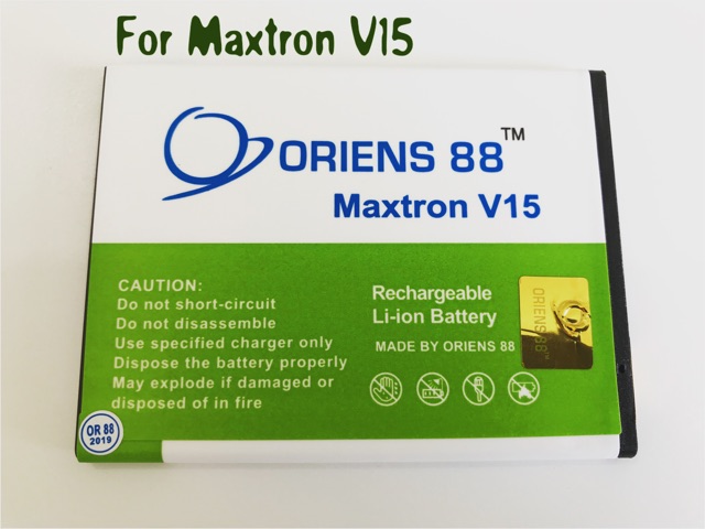 (P) Baterai batre battery Maxtron V15 Double Power/IC