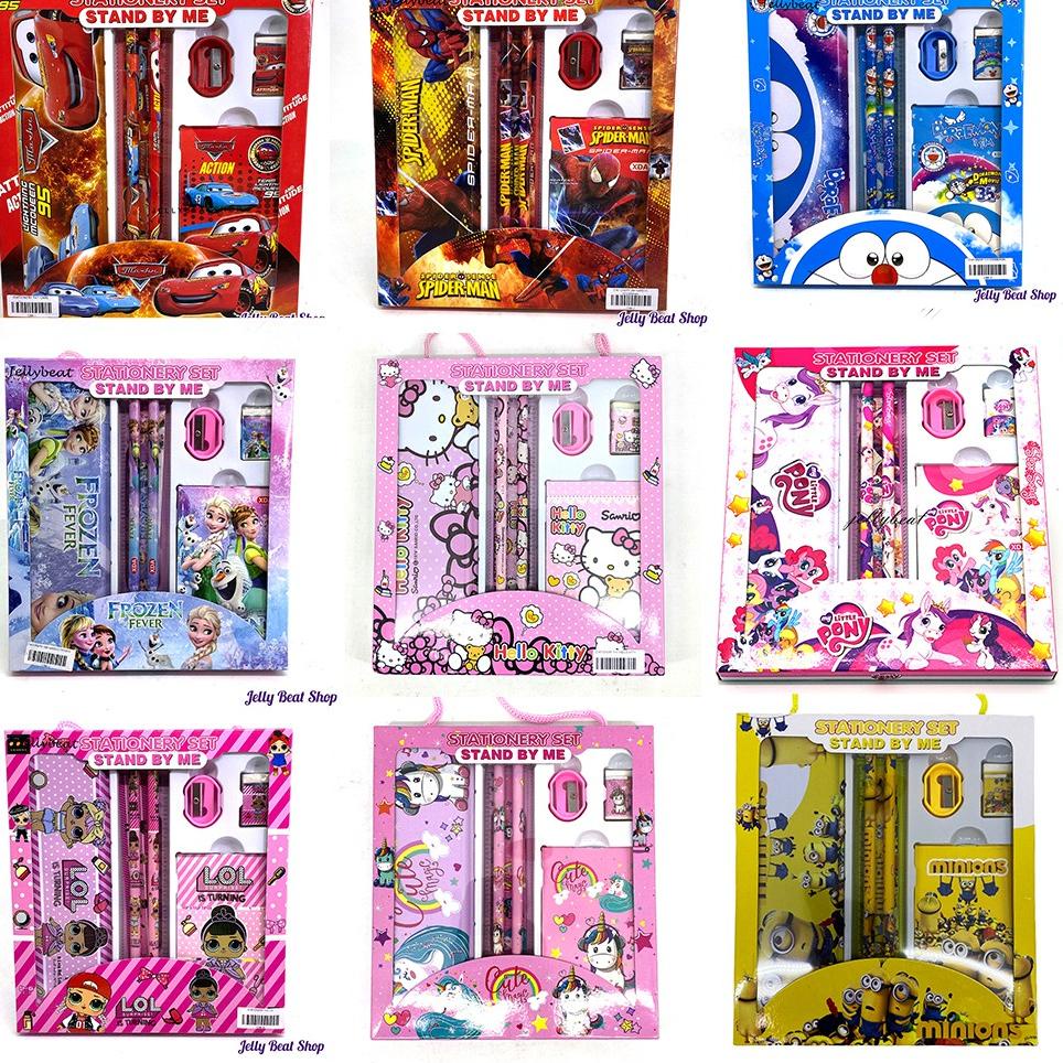 

(PROMO SYP81) Stationery Set / Paket Alat Tulis Karakter 7 in 1 ✢